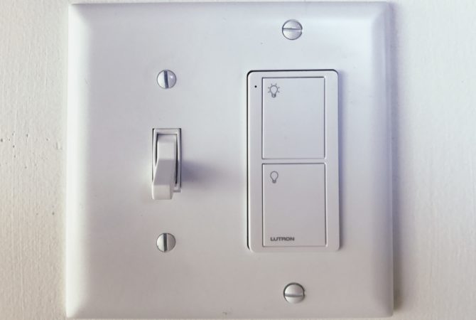 Energy efficient light switches installed at Two Bettys Refill Station